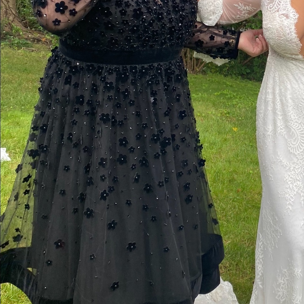 Black mother of the bride designer dress